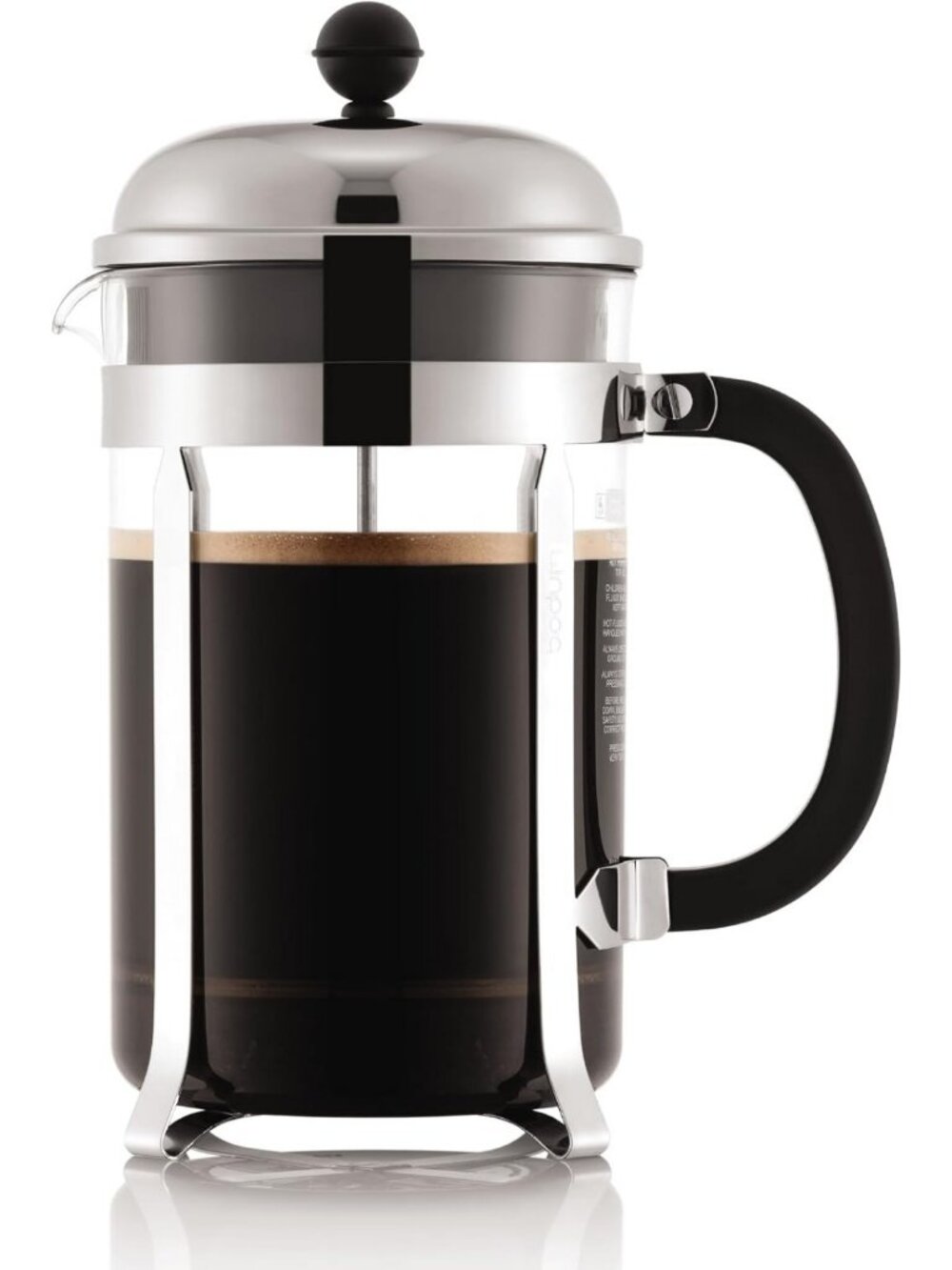 51oz French Press Coffee Maker - High-Heat Borosilicate Glass, Stainless Steel